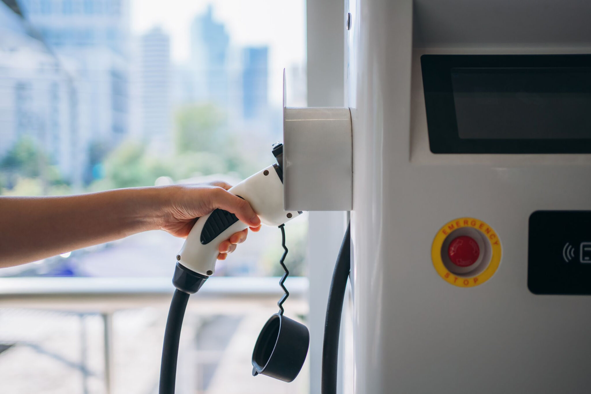 Borne de recharge électrique